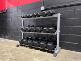 5LB-50LB Rubber Hexagon Dumbbells (Rack Sold Separately)