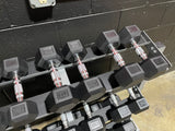 5LB-50LB Rubber Hexagon Dumbbells (Rack Sold Separately)