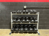 5LB-50LB Rubber Hexagon Dumbbells (Rack Sold Separately)