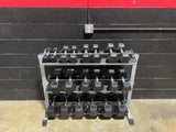 5LB-50LB Rubber Hexagon Dumbbells (Rack Sold Separately)
