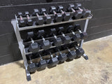 5LB-50LB Rubber Hexagon Dumbbells (Rack Sold Separately)