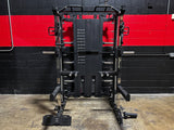 Multi-Functional Gym Smith Machine With Lat Pull Down Knee Pad Attachment Q-1028