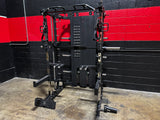 Multi-Functional Gym Smith Machine With Lat Pull Down Knee Pad Attachment Q-1028
