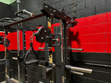 Multi-Functional Gym Smith Machine With Lat Pull Down Knee Pad Attachment Q-1028