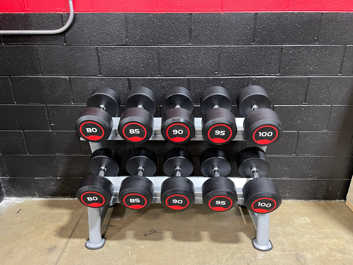 Jordan dumbbell outlet set with rack