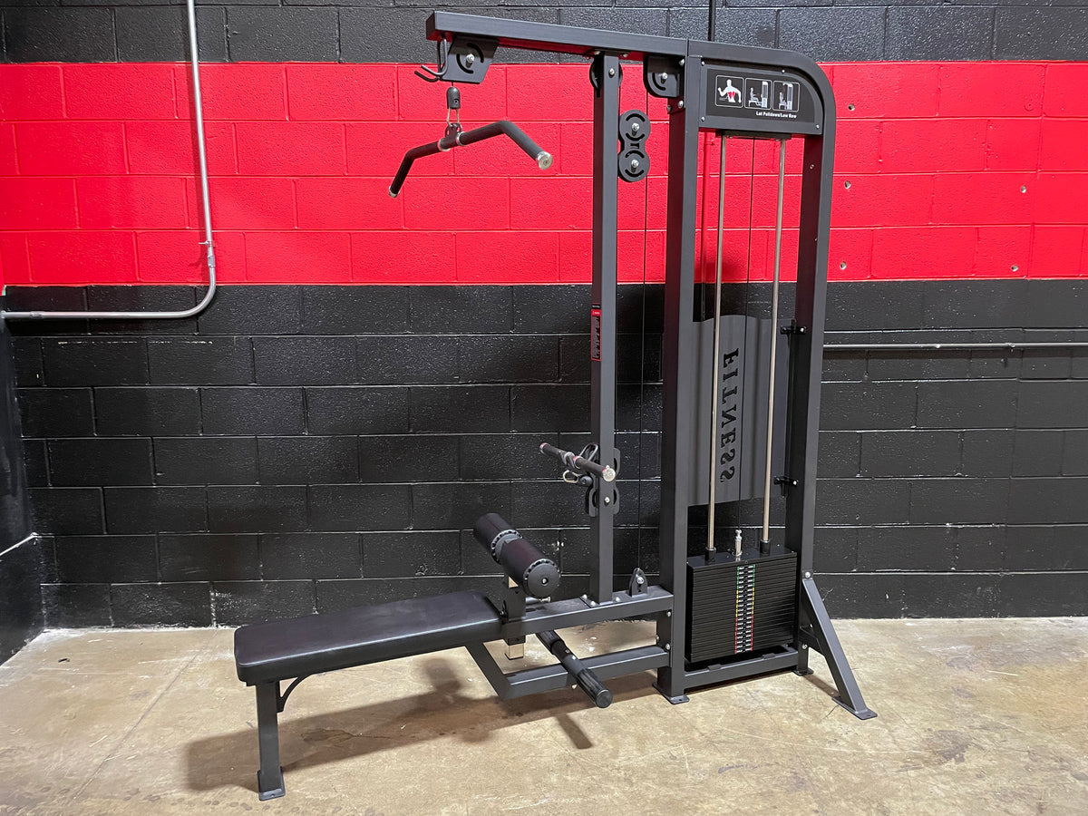 Pin Loaded Lat Pull Down Low Row Selectorized Weight Machine