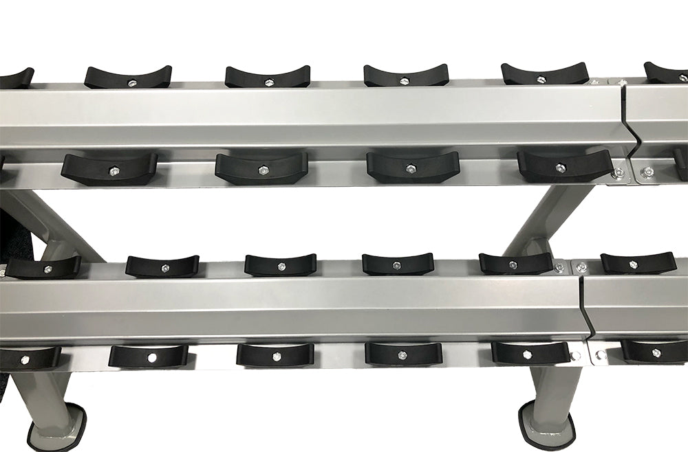 Precor Discovery Series 2-Tier, 10-Pair Dumbbell Rack (DBR0812)