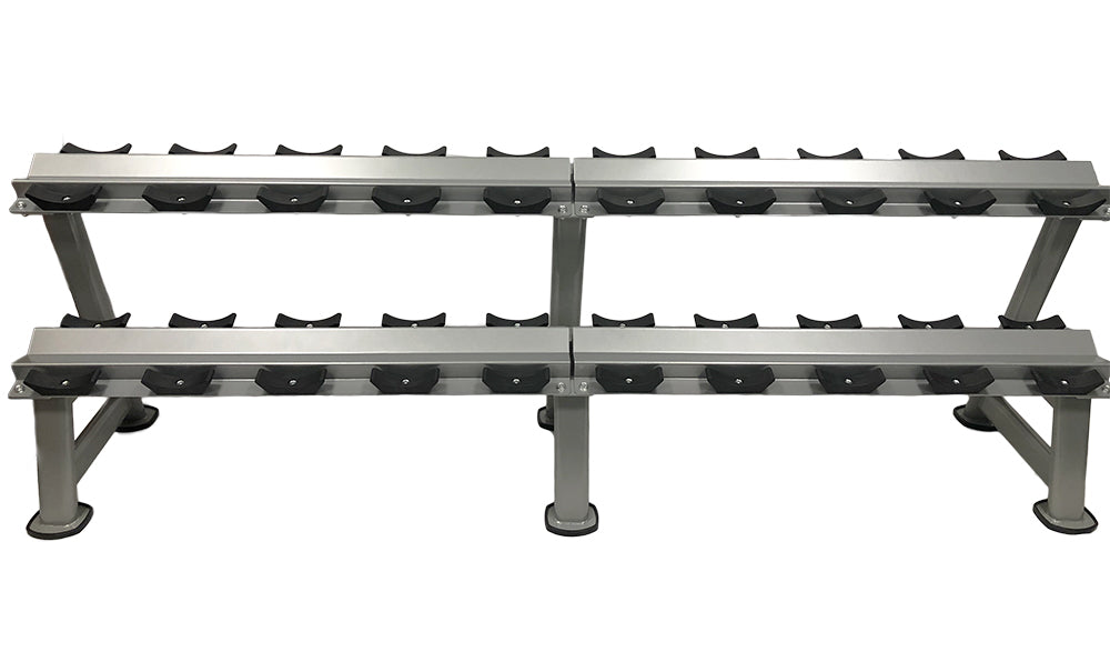 Two Tier 10 Pair Dumbbell Rack