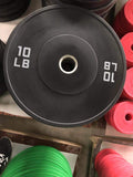 230LB Black Rubber Bumper Plates Set