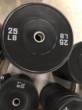 230LB Black Rubber Bumper Plates Set