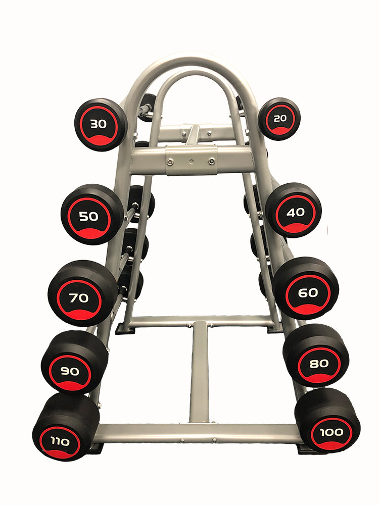 20LB-110LB Rubber EZ Curl Barbell Set –