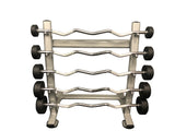 20LB-60LB Rubber EZ Curl Barbells
