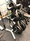 Olympic Plate Weight Tree with Barbell Storage
