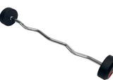 20LB-110LB Rubber EZ Curl Barbell Set