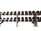 5LB-75LB Pro Style Rubber Dumbbell Set