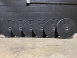350LB Black Rubber Bumper Plates Set Signature Series