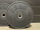 230LB Black Rubber Bumper Plates Set Signature Series