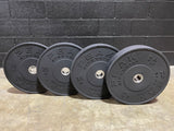 230LB Black Rubber Bumper Plates Set Signature Series