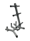 Olympic Plate Weight Tree with Barbell Storage