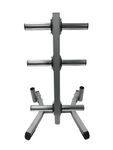 Olympic Plate Weight Tree with Barbell Storage