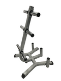Olympic Plate Weight Tree with Barbell Storage