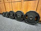 240LB Rubber Hex Olympic Plates Set