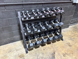 5LB-50LB Rubber Hexagon Dumbbells (Rack Sold Separately)