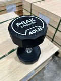 Peak Strength 5LB-100LB Hex Urethane Dumbbells (Rack Sold Separately)