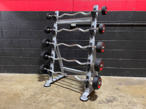 20LB-60LB Rubber EZ Curl Barbells –