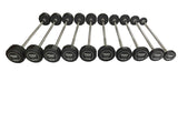 20LB-110LB Hex Rubber Fixed Straight Barbells Signature Series