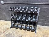 5LB-50LB Rubber Hexagon Dumbbells (Rack Sold Separately)