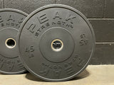 45LB Black Rubber Bumper Plate Pair