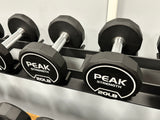 Peak Strength 5LB-100LB Hex Urethane Dumbbells (Rack Sold Separately)