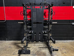Multi-Functional Gym Smith Machine With Lat Pull Down Seat Attachment Q-1028