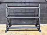 Black 3-Tier Dumbbell Rack