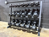 Black 3-Tier Dumbbell Rack