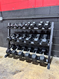 Black 3-Tier Dumbbell Rack