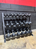 Black 3-Tier Dumbbell Rack