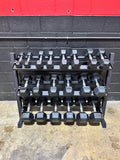 Black 3-Tier Dumbbell Rack