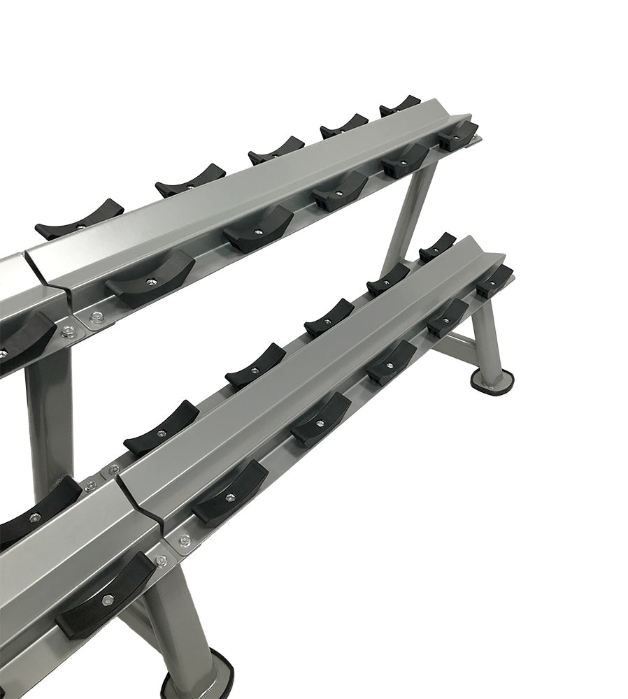 Precor Discovery Series 2-Tier, 10-Pair Dumbbell Rack (DBR0812)