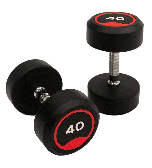 5LB 50LB Pro Style Rubber Dumbbell Set PeakStrengthEquipment