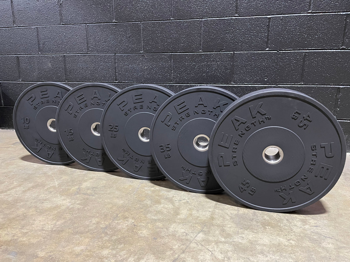 260LB Black Rubber Bumper Plate Set Signature Series